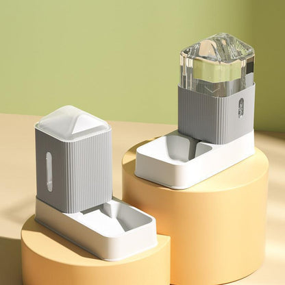 Automatic Pet Feeder With Hygienic Drinking System