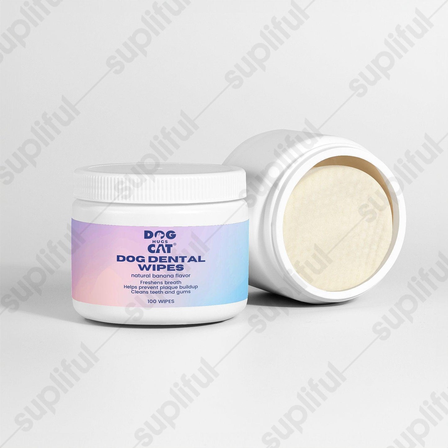 Dog Hugs Cat - Dog Dental Wipes